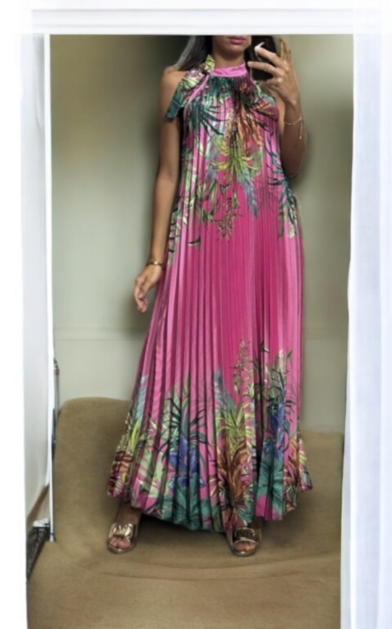 Robe longue Plissée