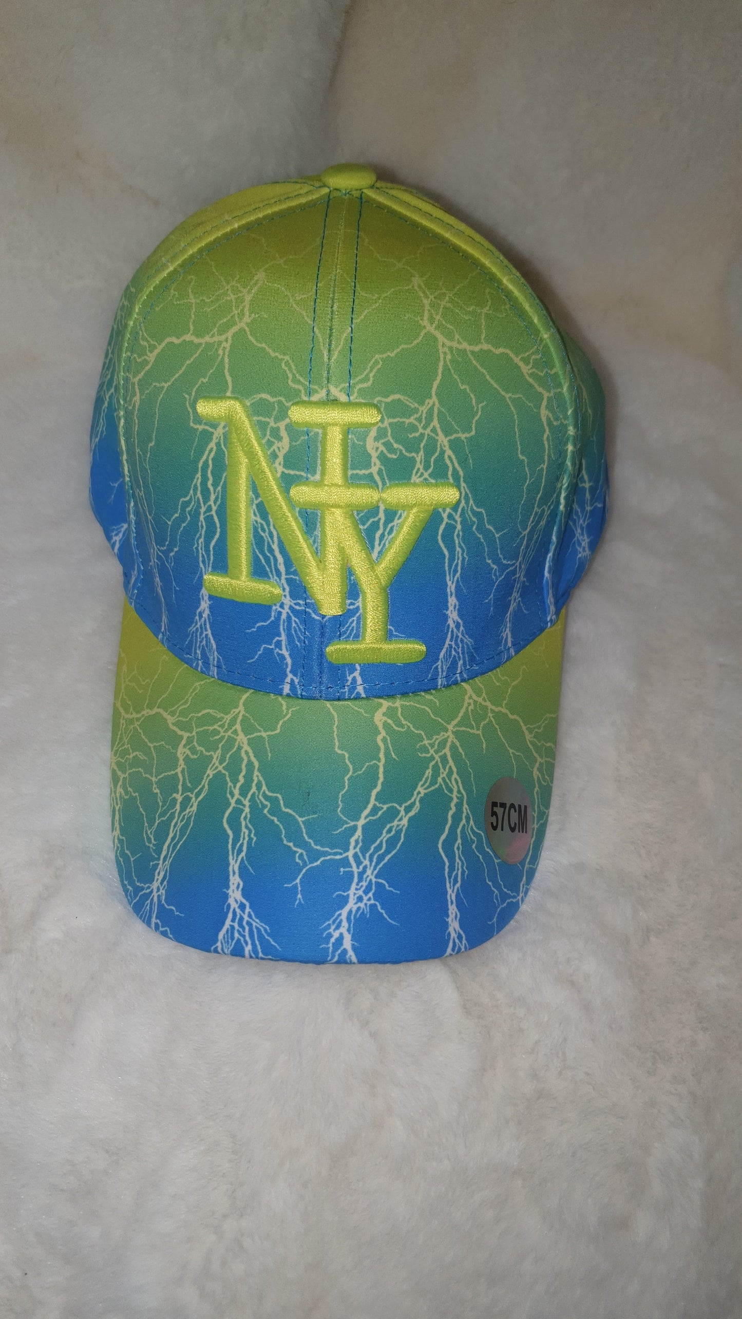Casquette NY Thunder Strike - Bleu électrique. les merveilles de rahma
