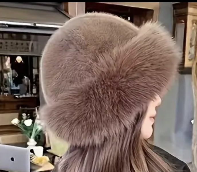 Chapeau Tendance Fourrure / Marron les merveilles de rahma