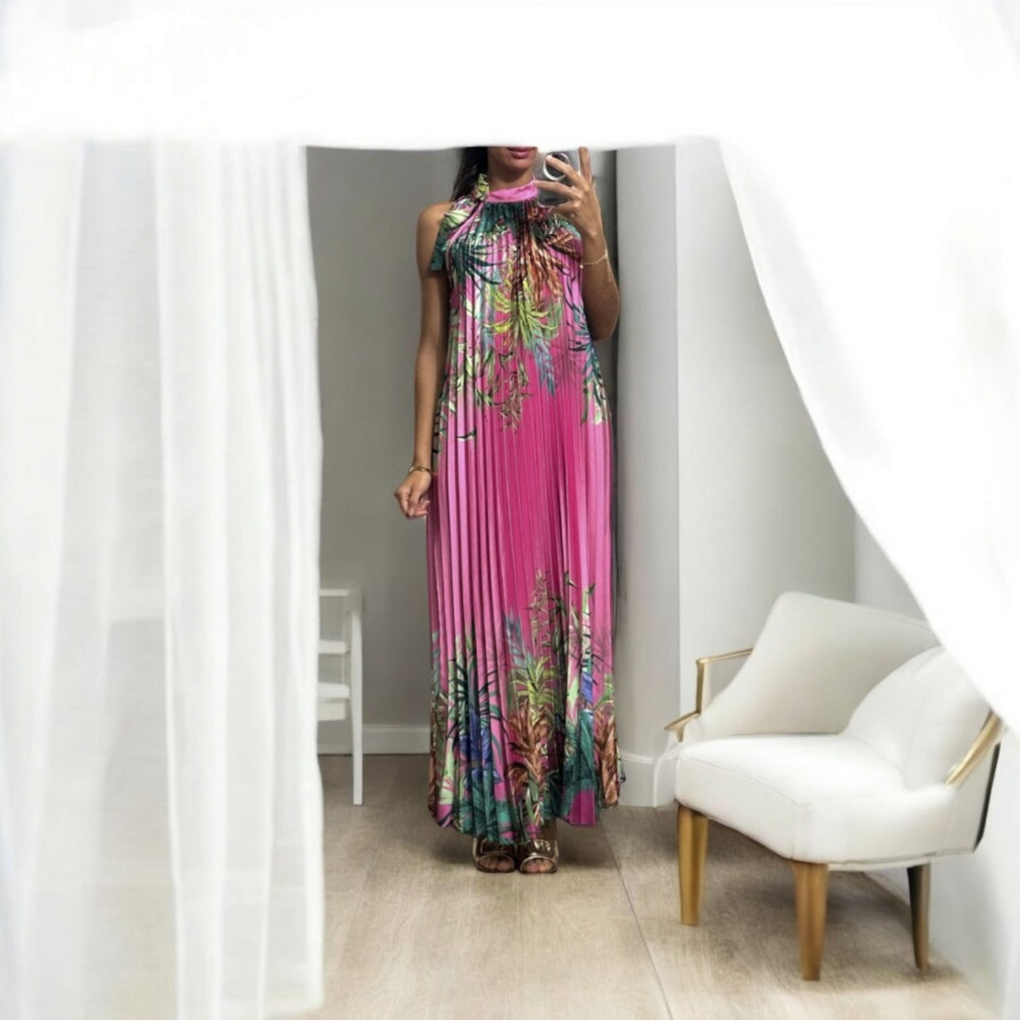 Robe longue Plissée - les merveilles de rahma
