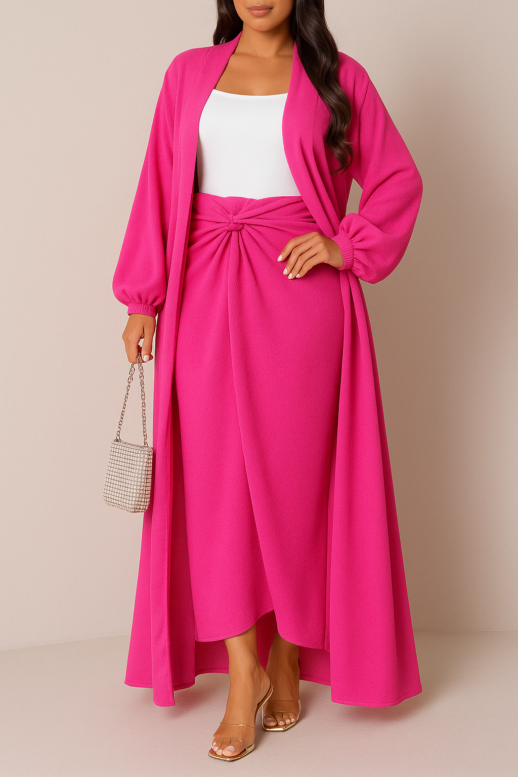 Ensemble 2 pièces- kimono et jupe à Nouer les merveilles de rahma