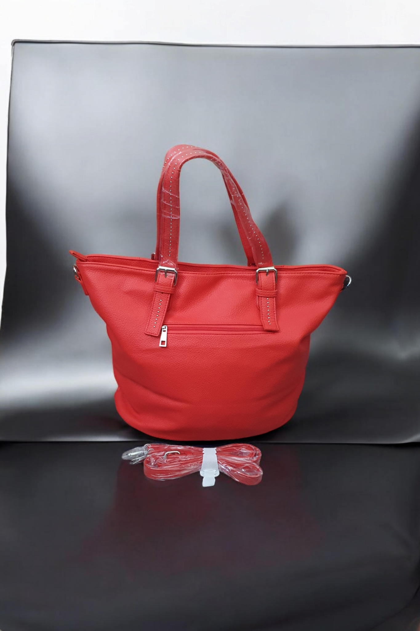 Sac cabas rouge / orangé les merveilles de rahma