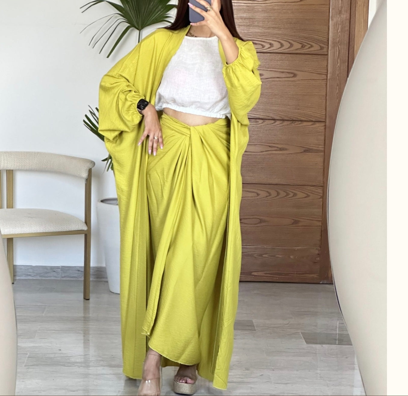 Ensemble 2 pièces- kimono et jupe à Nouer les merveilles de rahma