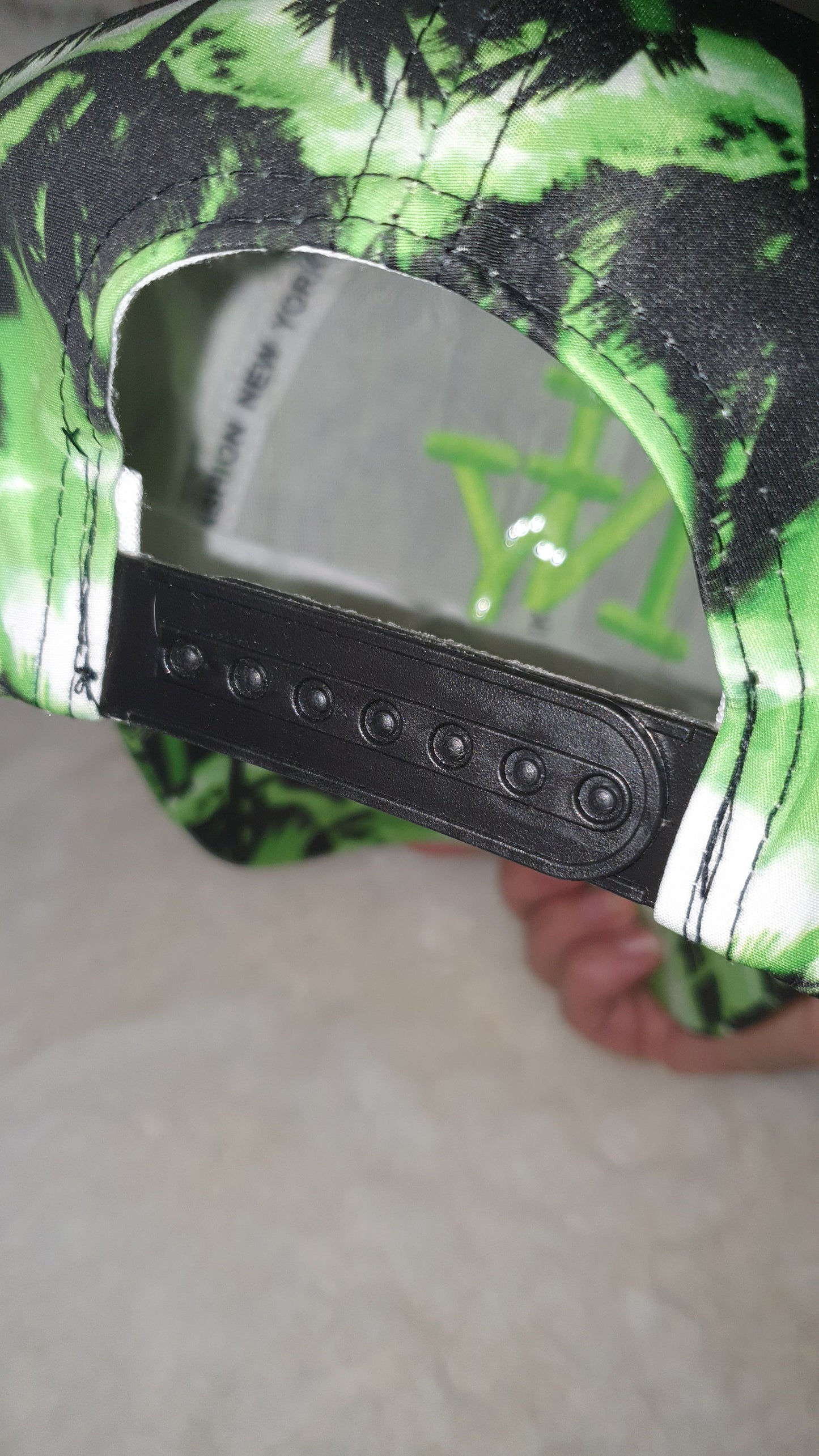 Casquette NY jungle Palm- Vert Tropical. les merveilles de rahma