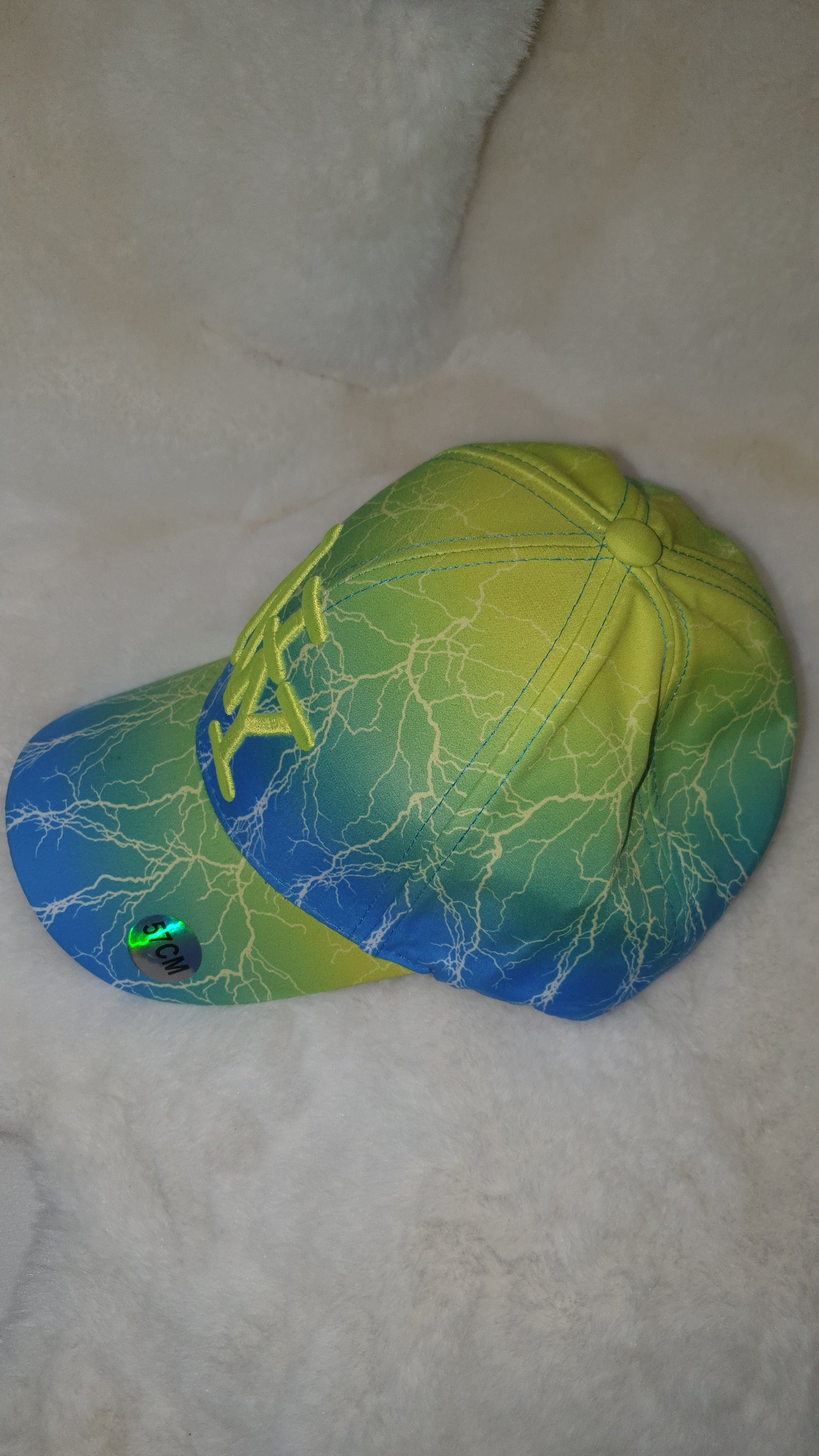 Casquette NY Thunder Strike - Bleu électrique. les merveilles de rahma