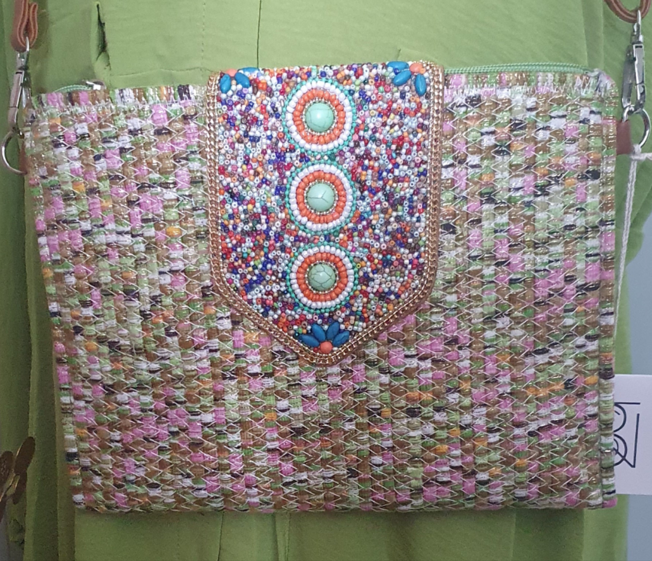 Sac 2 en 1  perlée bandouillére zara