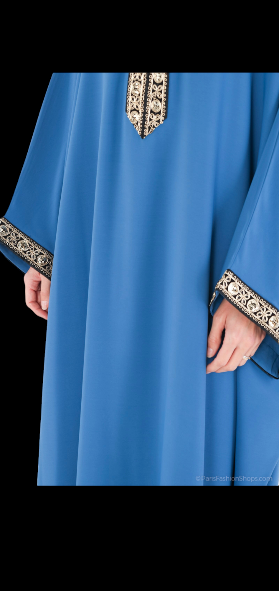 Robe Abaya manches chauves souris - les merveilles de rahma