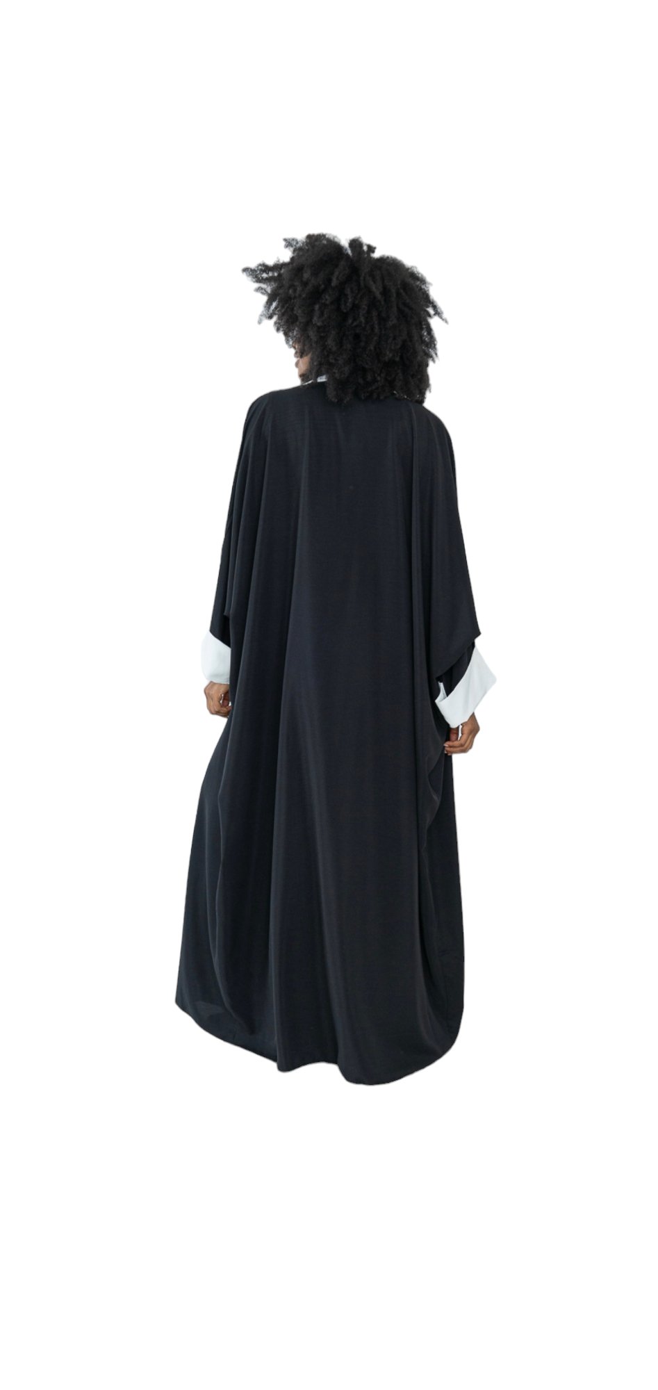 Ensemble kimono / sous robe abaya bicolore - les merveilles de rahma