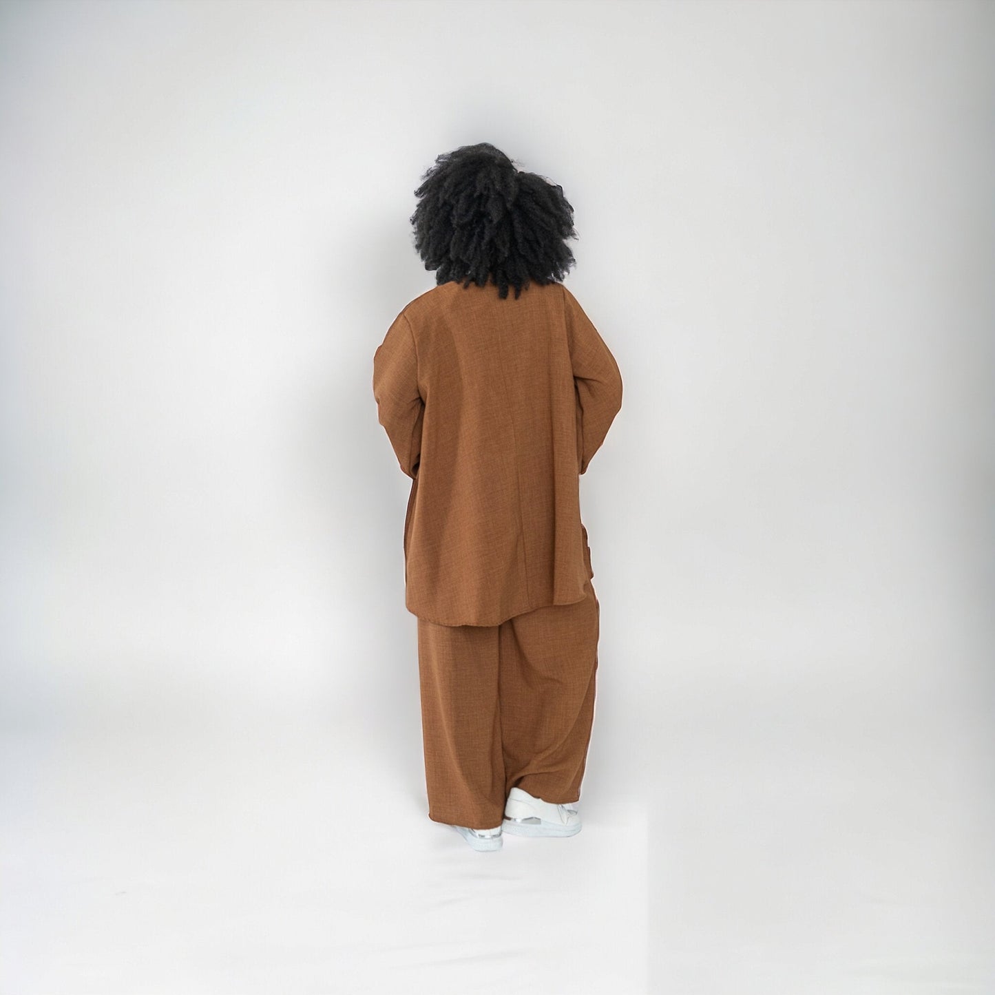 Ensemble large manche tulipe pantalon large - les merveilles de rahma