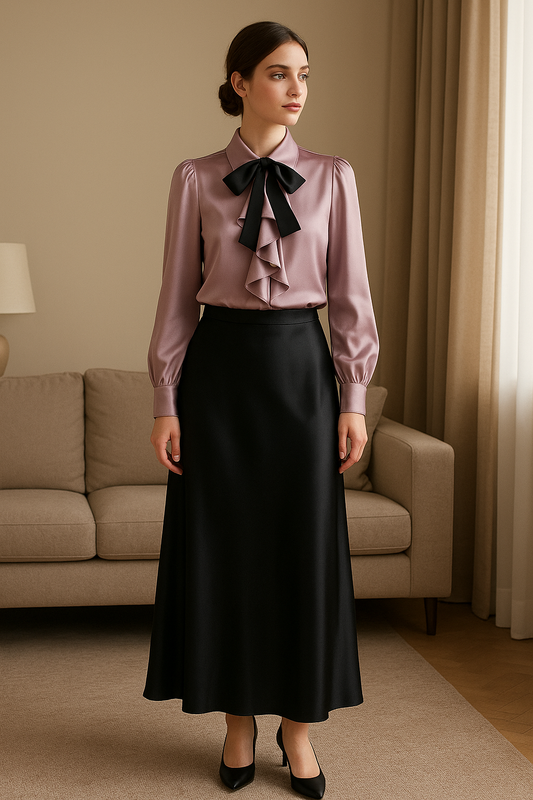 Chemise Satin Éclat - les merveilles de rahma