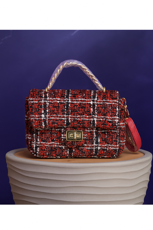 Sac à main inspi C tweed ( petit) les merveilles de rahma