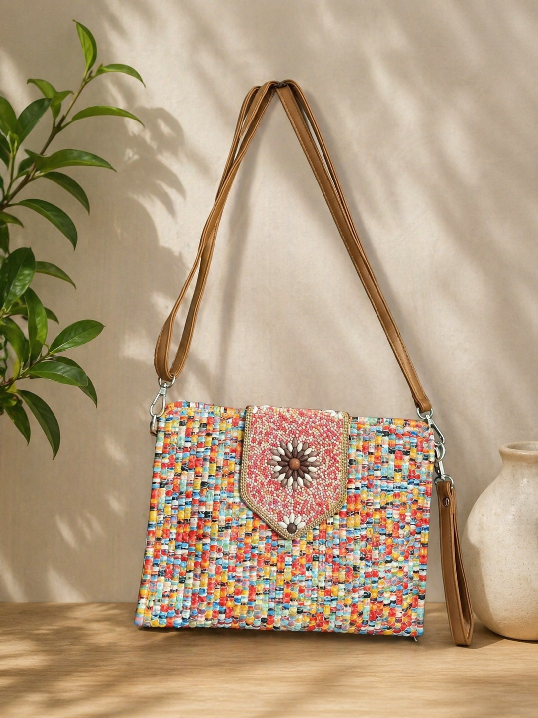 Sac bandouillere Tressé _ Style Bohème Chic les merveilles de rahma