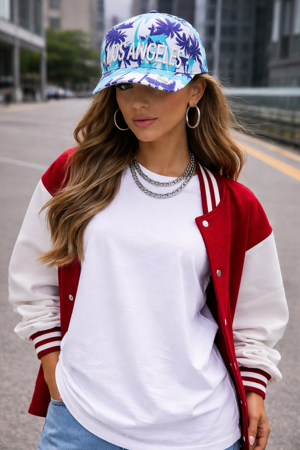 Casquette " California Chic "- Taille 57 cm . les merveilles de rahma