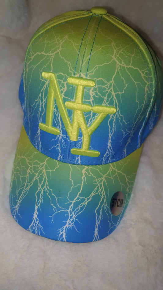 Casquette NY Thunder Strike - Bleu électrique. les merveilles de rahma
