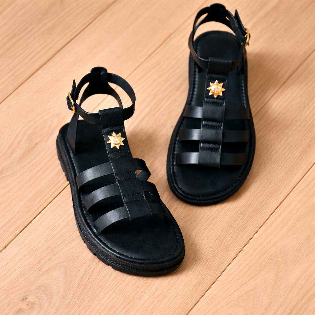 ✨ Sandales Élégantes Noires à Brides – Du 36 au 41 ✨ les merveilles de rahma