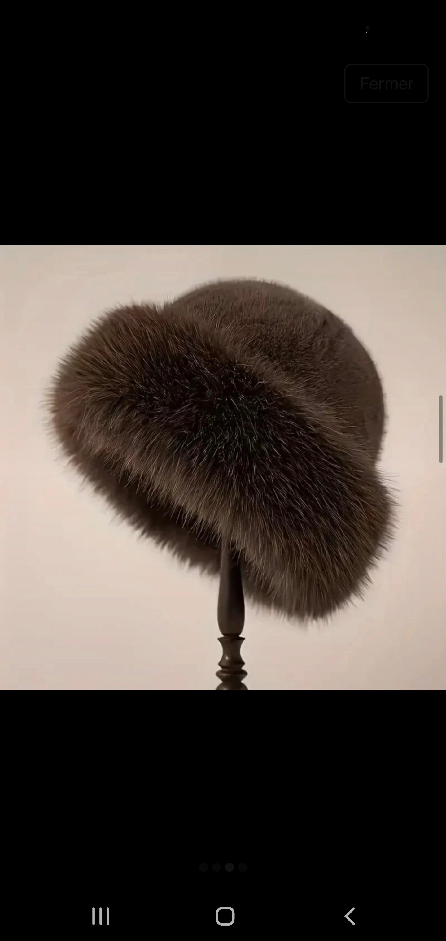 Chapeau Tendance Fourrure / Marron les merveilles de rahma