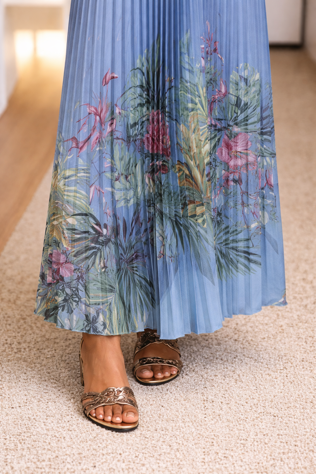 Robe longue plissée les merveilles de rahma