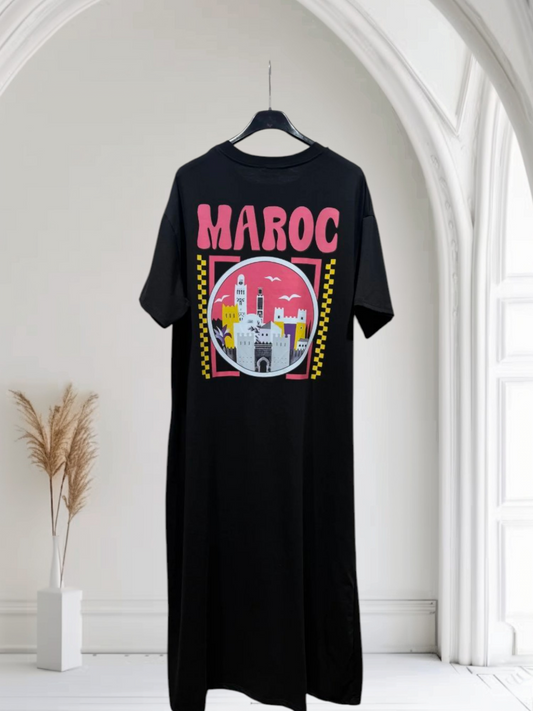 Robe t Shirt Coton Maroc